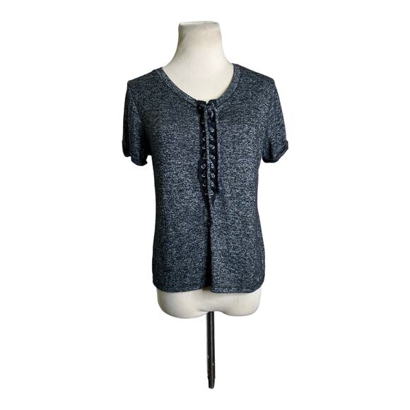 Occasion marbled black short sleeves tee size medium - Picture 6 of 9